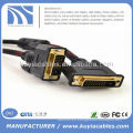 DVI 24 + 1 Cable Nylon Net Male to Male Para DVD LCD HDTV PC 1080P 10FT